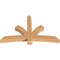Ekena Millwork Davenport Timber Gable Bracket, Western Red Cedar, 72"W x 45"H x 5 1/2"D x 5 1/2"F, 15/12 Pitch GBW072X45X0606DAV00SWR - alternate 5